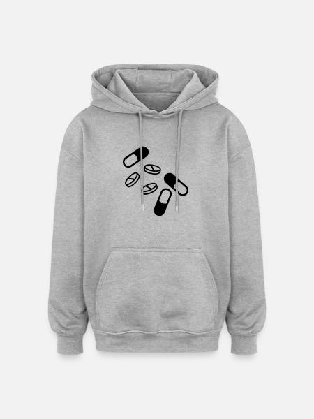 pillen_und_tabletten_f1 - Oversized Unisex Hoodie - heather grey