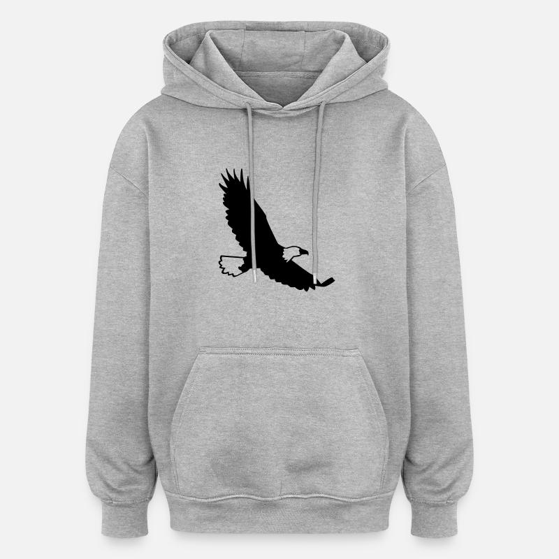 Eagle - Oversized Unisex Hoodie - heather grey