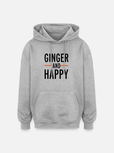 Ginger - Oversized Unisex Hoodie - heather grey