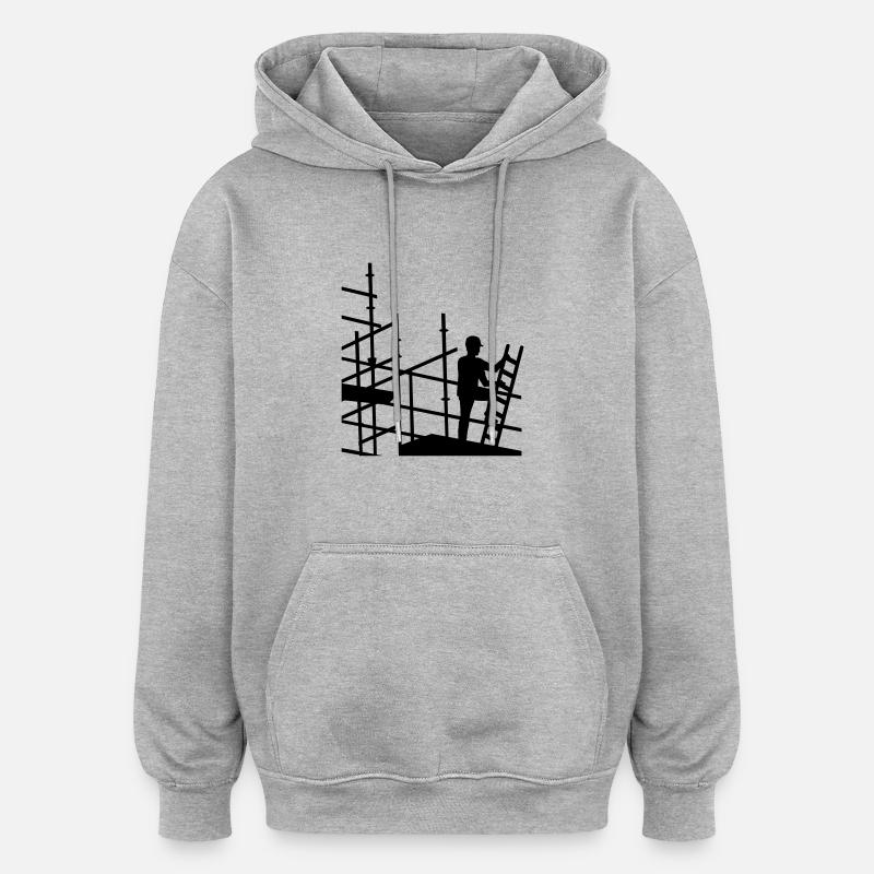 Scaffolder - Oversized Unisex Hoodie - heather grey