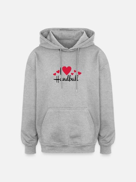 handball - Oversized Unisex Hoodie - heather grey