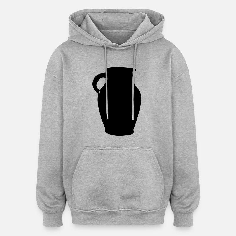 Bembel Bembel Bembel - Oversized Unisex Hoodie - Grau meliert