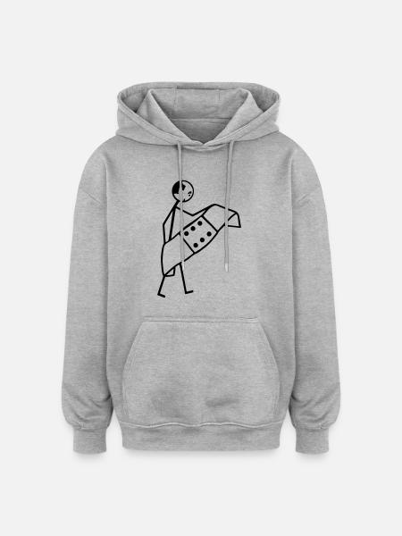 Sanitäter Rettungsassistent Arzt - Oversized Unisex Hoodie - Grau meliert