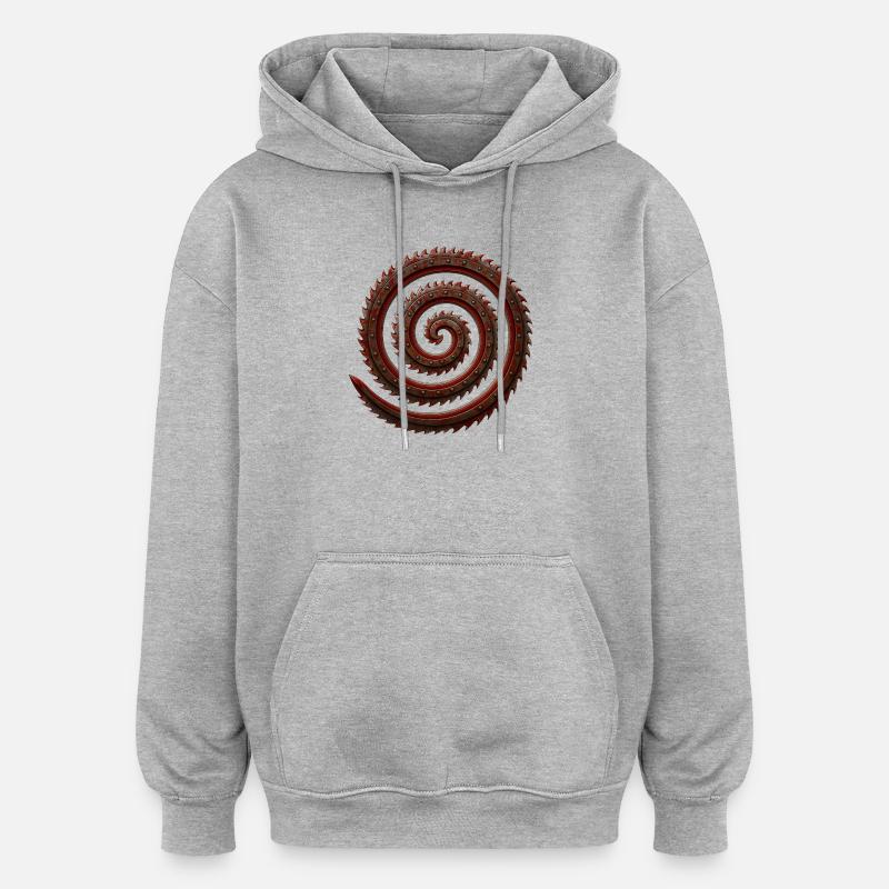 Das Kramer Gebirge - Oversized Unisex Hoodie - Grau meliert