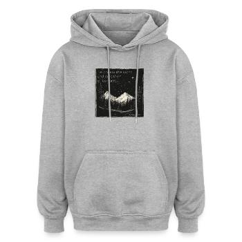 Sternenhimmel Christlich - Oversized Unisex Hoodie - Grau meliert - Vorne - Noah (186cm)