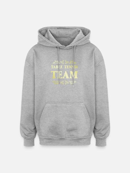 Table Tennis Team - Oversized Unisex Hoodie - heather grey