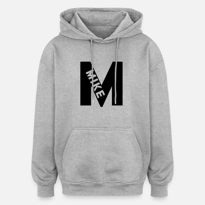 NATO M - Oversize unisex hoodie - grå meleret