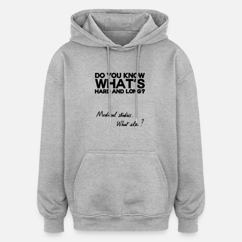 What else? - Sweat à capuche oversize unisexe - gris chiné