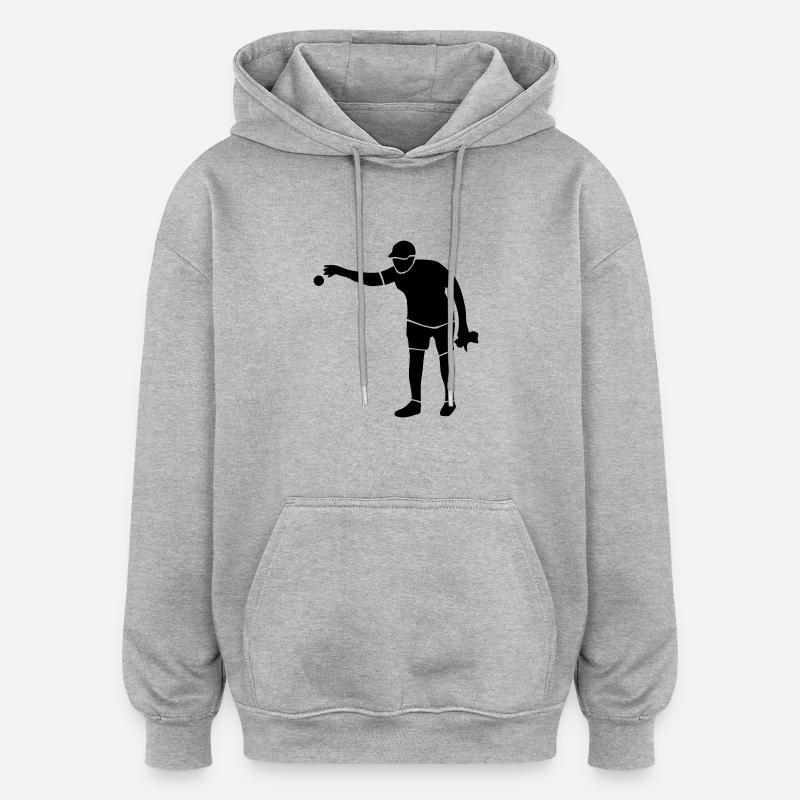 Boule - Oversized Unisex Hoodie - Grau meliert