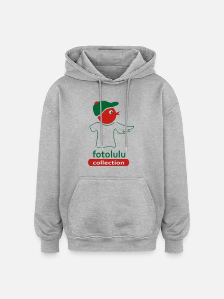 fotolulu collection - Oversized Unisex Hoodie - Grau meliert
