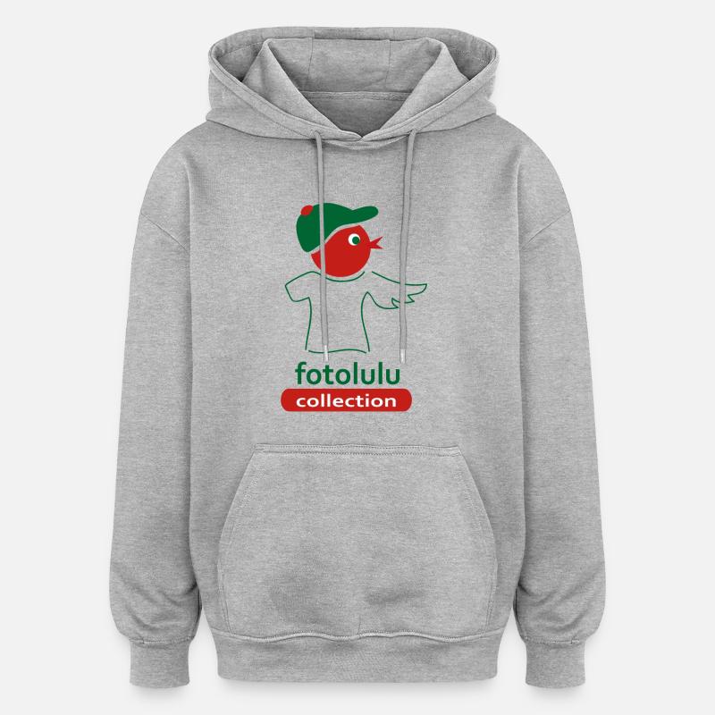 fotolulu collection - Oversized Unisex Hoodie - Grau meliert
