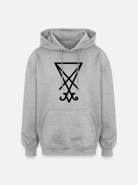 Das Siegel Luzifers - Oversized Unisex Hoodie - heather grey