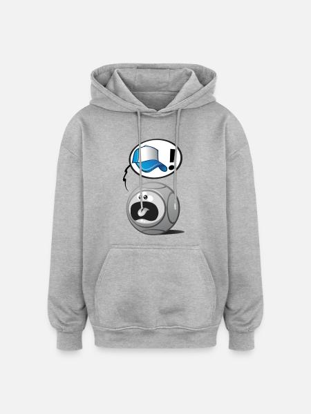Casquette pétanque v2 - Sweat à capuche oversize unisexe - gris chiné