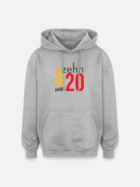 Less than 30 - twenty-ten! - Oversized Unisex Hoodie - heather grey