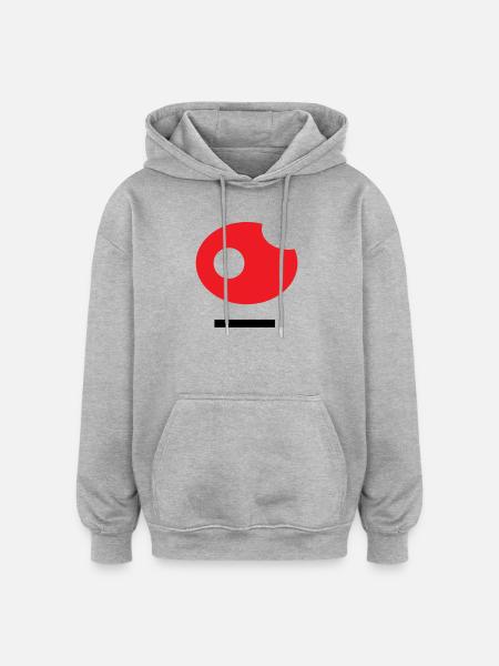 26 Kunst - Oversized Unisex Hoodie - Grau meliert