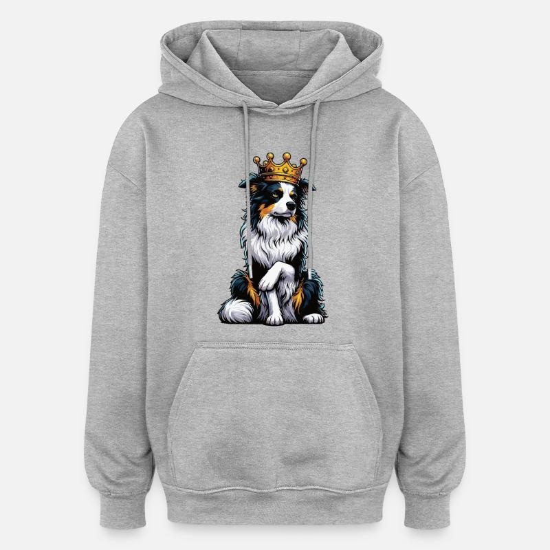 Australian Shepherd Aussie Aussie Owners Aussies - Oversized Unisex Hoodie - heather grey