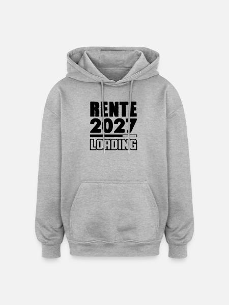 Pension 2027 Loading - Oversized Unisex Hoodie - heather grey