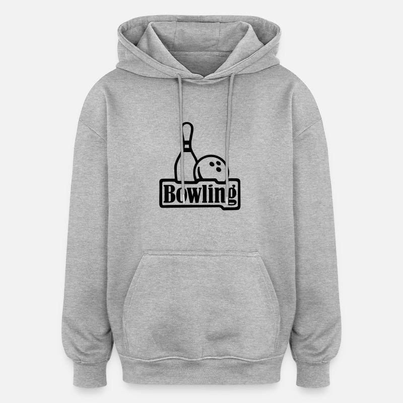 Bowling - Oversized Unisex Hoodie - heather grey