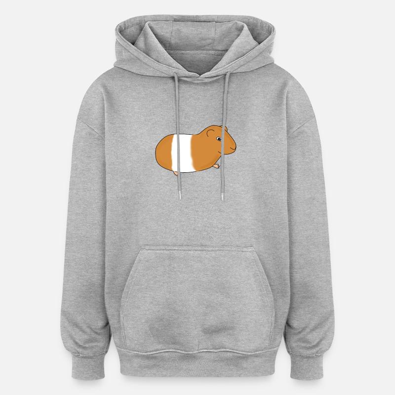 Cobaye - Sweat à capuche oversize unisexe - gris chiné