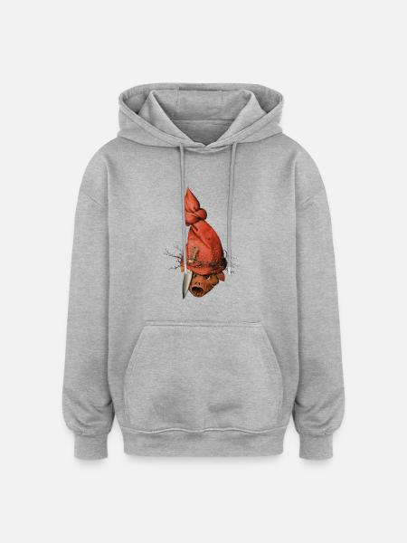 Bruegels Dämon - Oversized Unisex Hoodie - Grau meliert