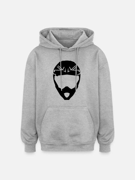 Motocross - Oversized Unisex Hoodie - Grau meliert