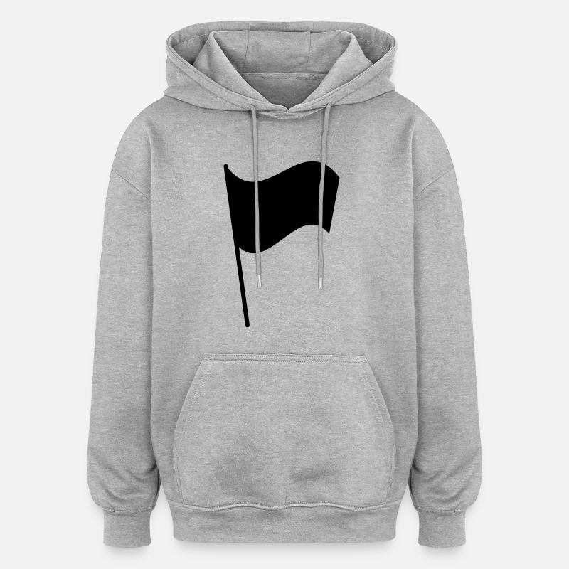 Flagge - Oversized Unisex Hoodie - Grau meliert