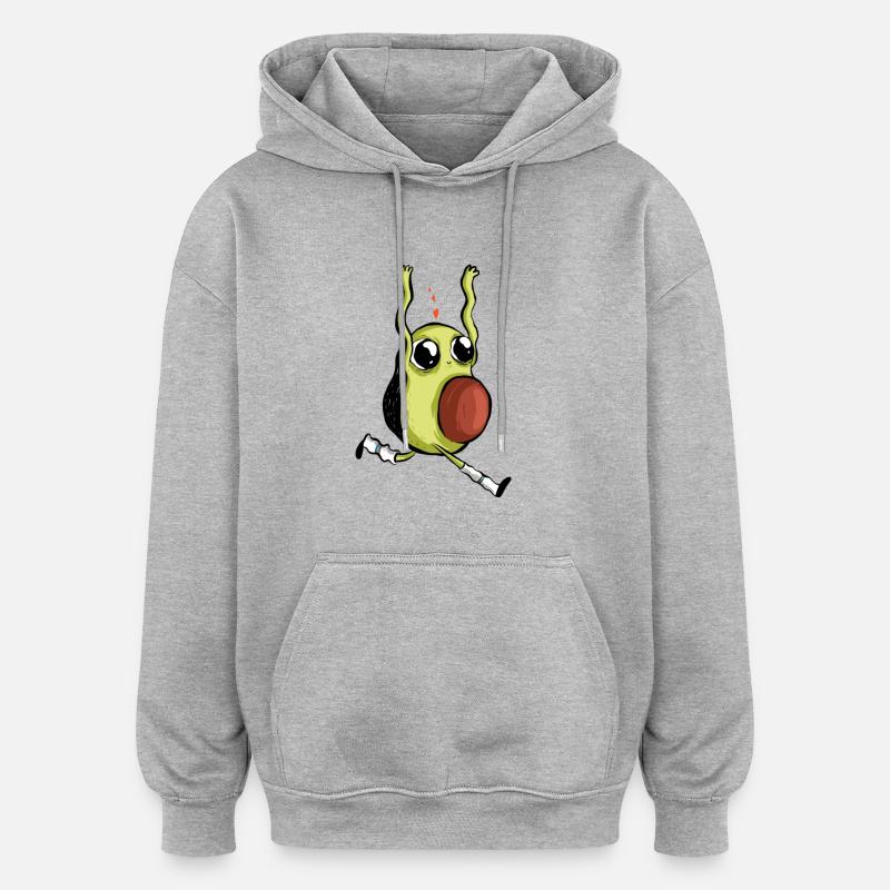 Bébé avocat - Sweat à capuche oversize unisexe - gris chiné