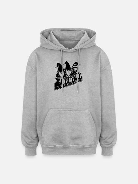 Weight Assembly Line Gifts Factory - Oversized Unisex Hoodie - heather grey