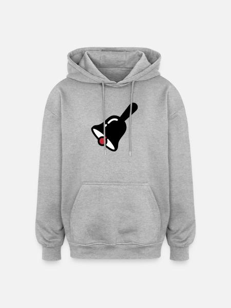 School Bell Ring Break Retro - Oversized Unisex Hoodie - heather grey