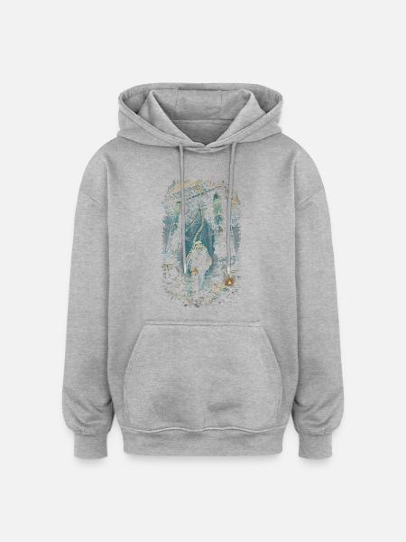 Plongeur industriel commercial - Sweat à capuche oversize unisexe - gris chiné