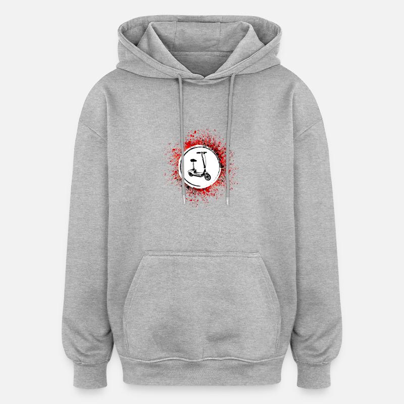 E-scooter Icon E Scooter - Oversized Unisex Hoodie - heather grey