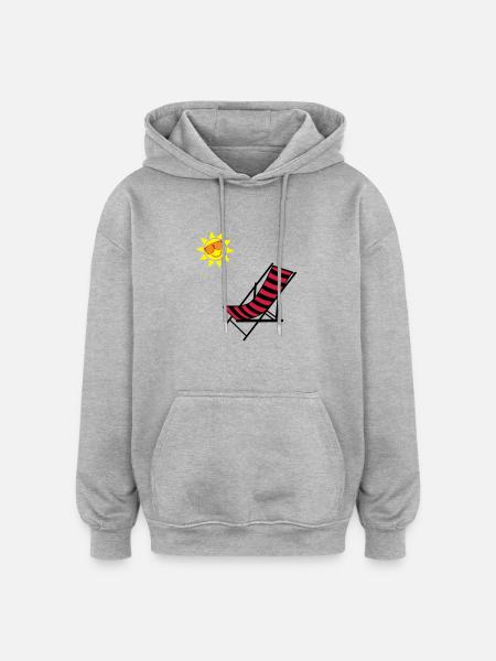 sonnenstuhl2 - Oversized Unisex Hoodie - heather grey
