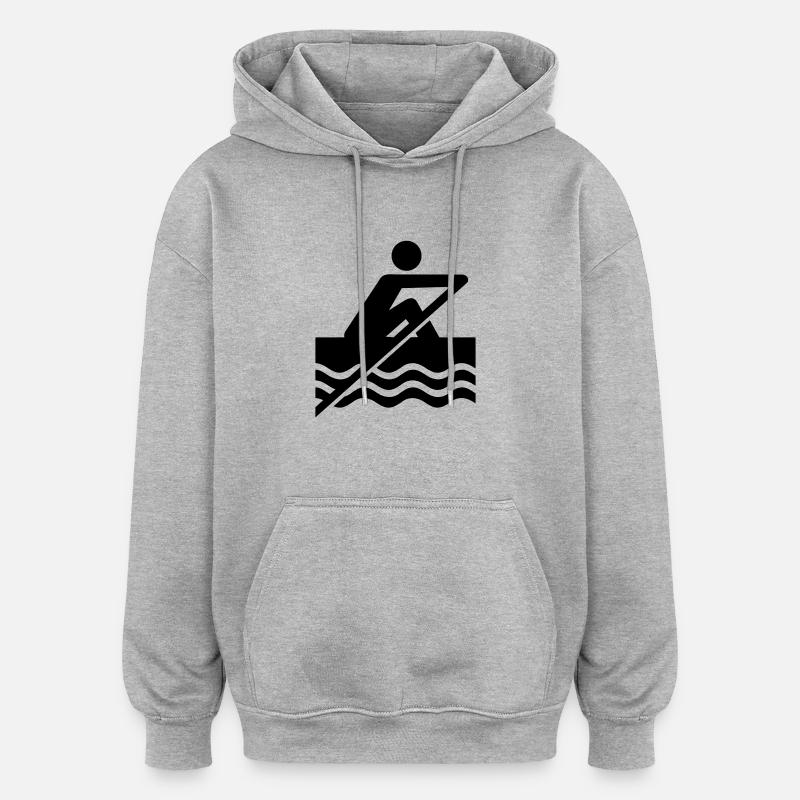 Rowing - Oversized Unisex Hoodie - heather grey