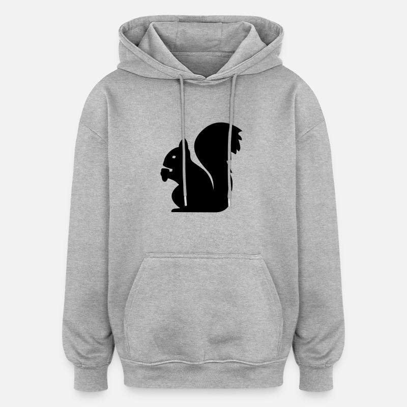 Eichhörnchen - Sweat à capuche oversize unisexe - gris chiné