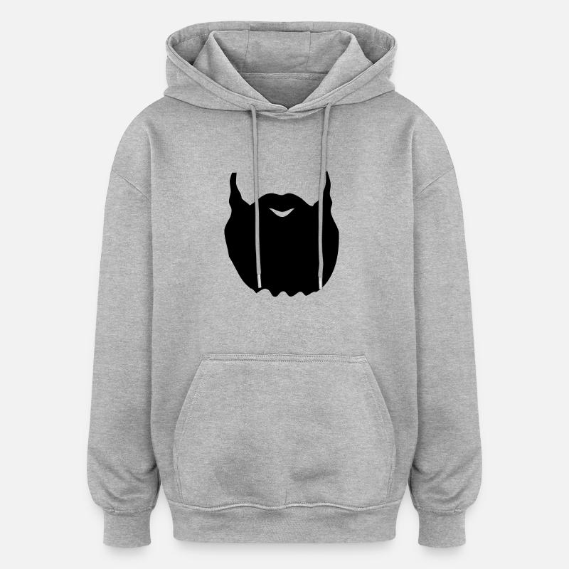 bart - Sweat à capuche oversize unisexe - gris chiné