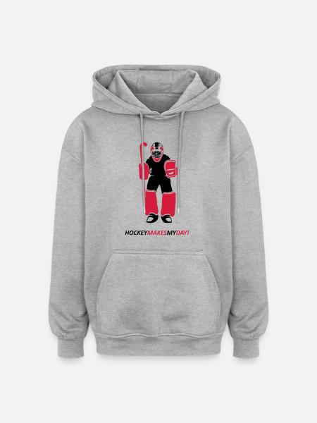 Field hockey goalkeeper - Oversized Unisex Hoodie - heather grey