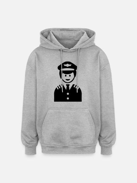 Pilot - Oversized Unisex Hoodie - heather grey