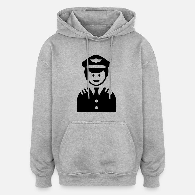 Pilot - Oversized Unisex Hoodie - heather grey