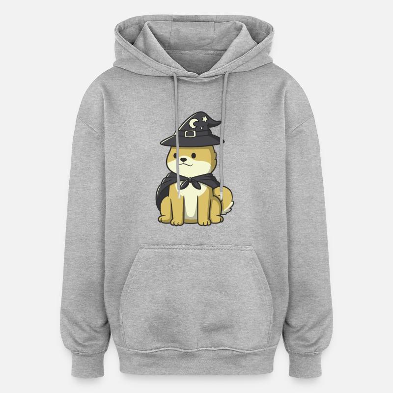 Magic Degen - Assis - Sweat à capuche oversize unisexe - gris chiné