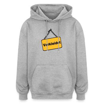 Party Shirt ,Feiern , Karneval, Verkleidet(25) - Oversized Unisex Hoodie - Grau meliert - Vorne - Noah (186cm)