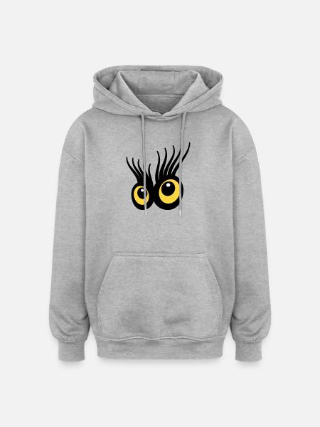 Eyes - Oversized Unisex Hoodie - heather grey