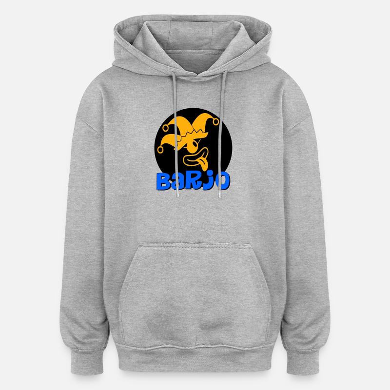 Logo Barjo - Oversized Unisex Hoodie - heather grey