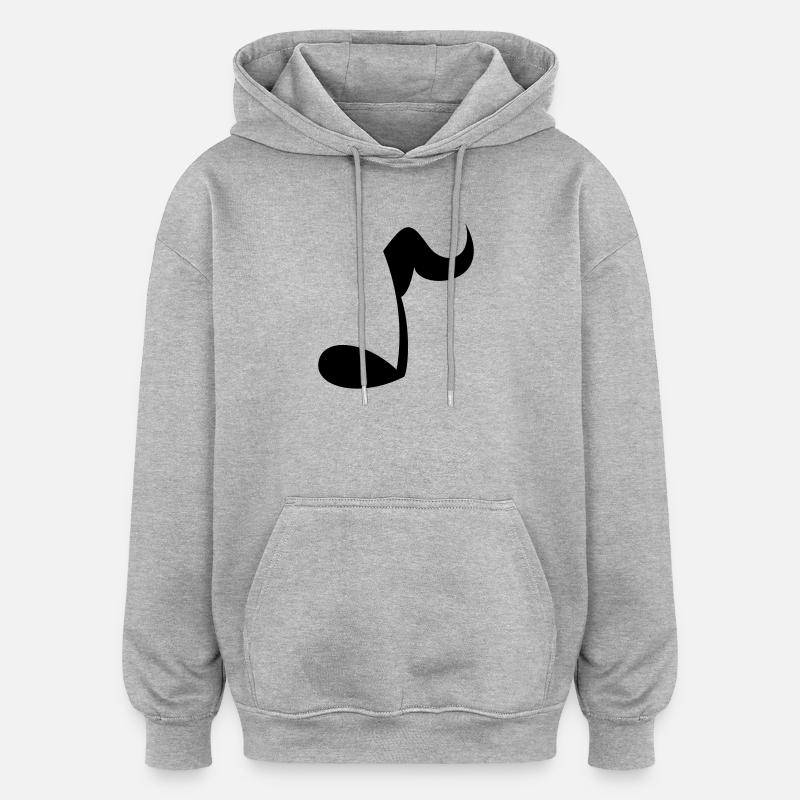 Note - Oversized Unisex Hoodie - heather grey