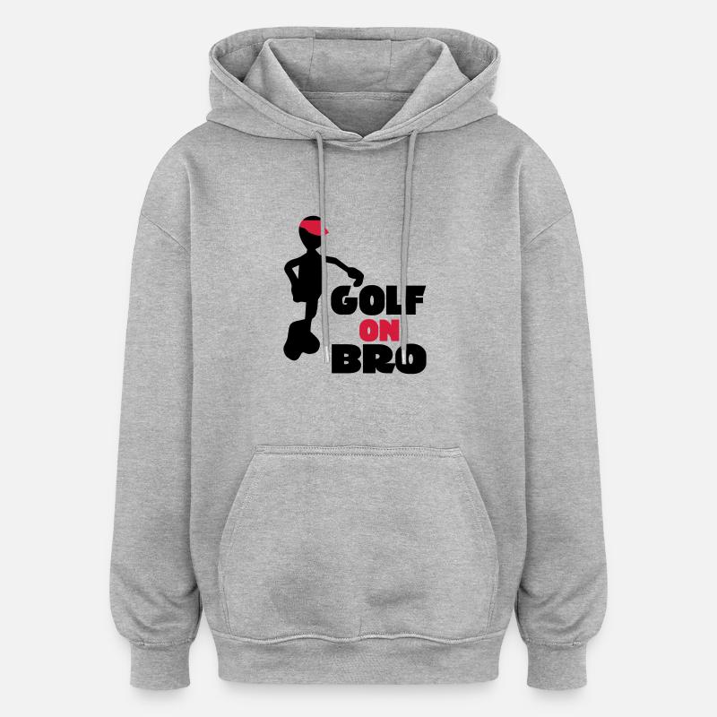 golf - Sweat à capuche oversize unisexe - gris chiné