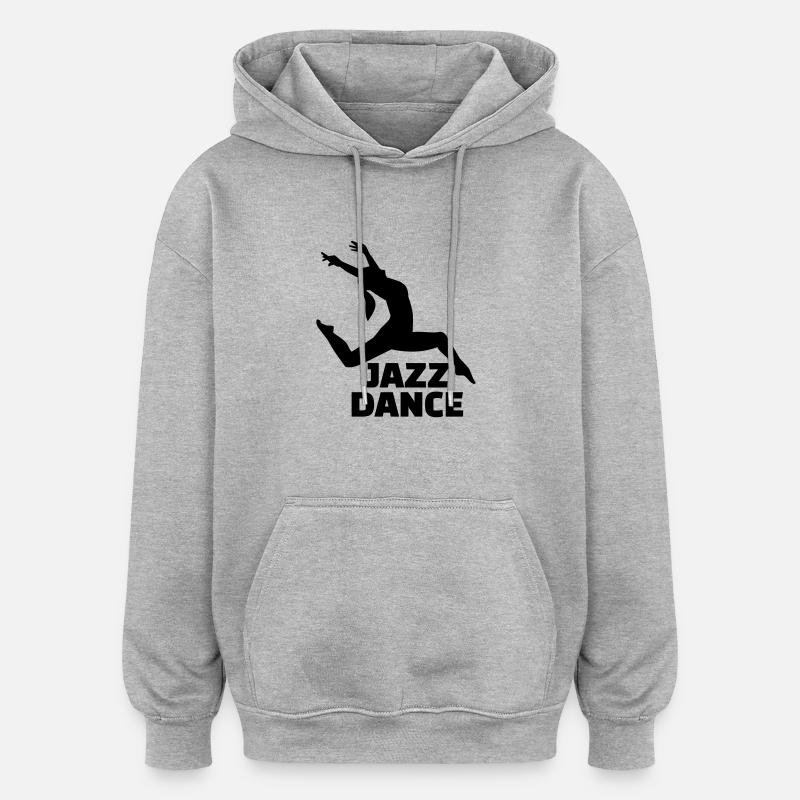 Jazz dance - Sweat à capuche oversize unisexe - gris chiné