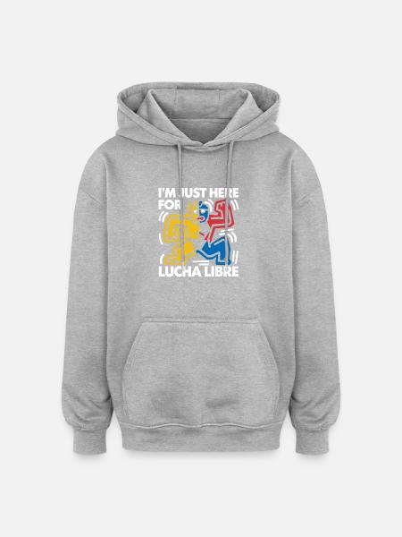 Action and wrestling look - Oversized Unisex Hoodie - heather grey