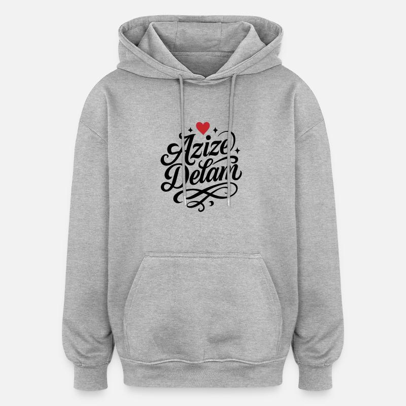 Azize Delam Persisch Iran - Oversized Unisex Hoodie - Grau meliert