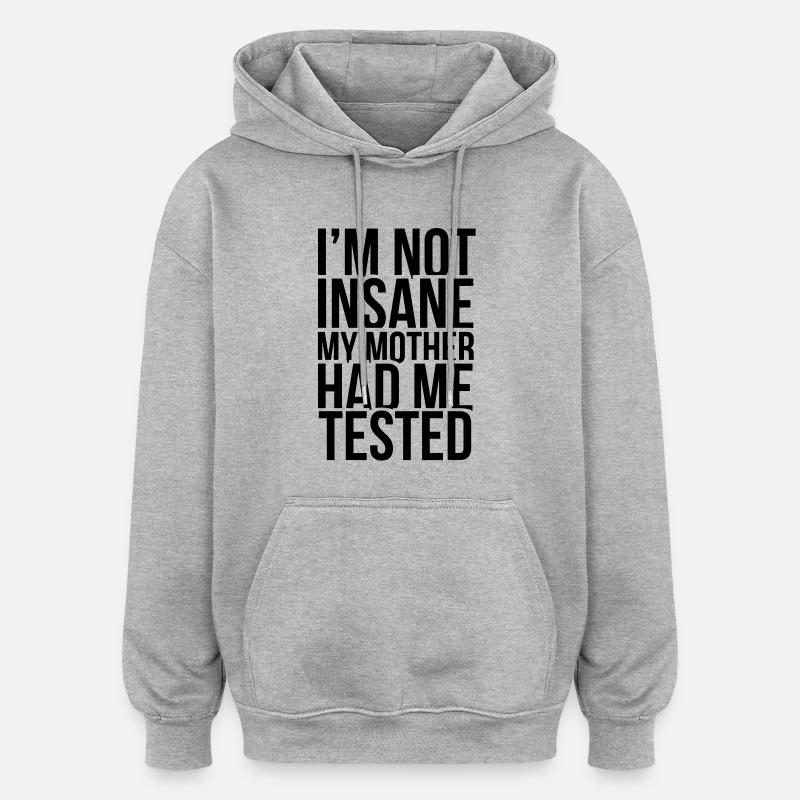 big bang - Felpa con cappuccio unisex oversize - grigio melange