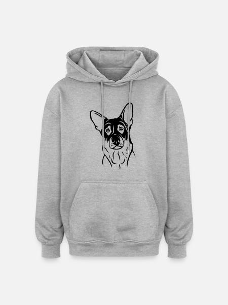 Sheepdog - Oversized Unisex Hoodie - heather grey
