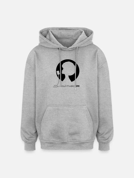 Soul music - Oversized Unisex Hoodie - heather grey